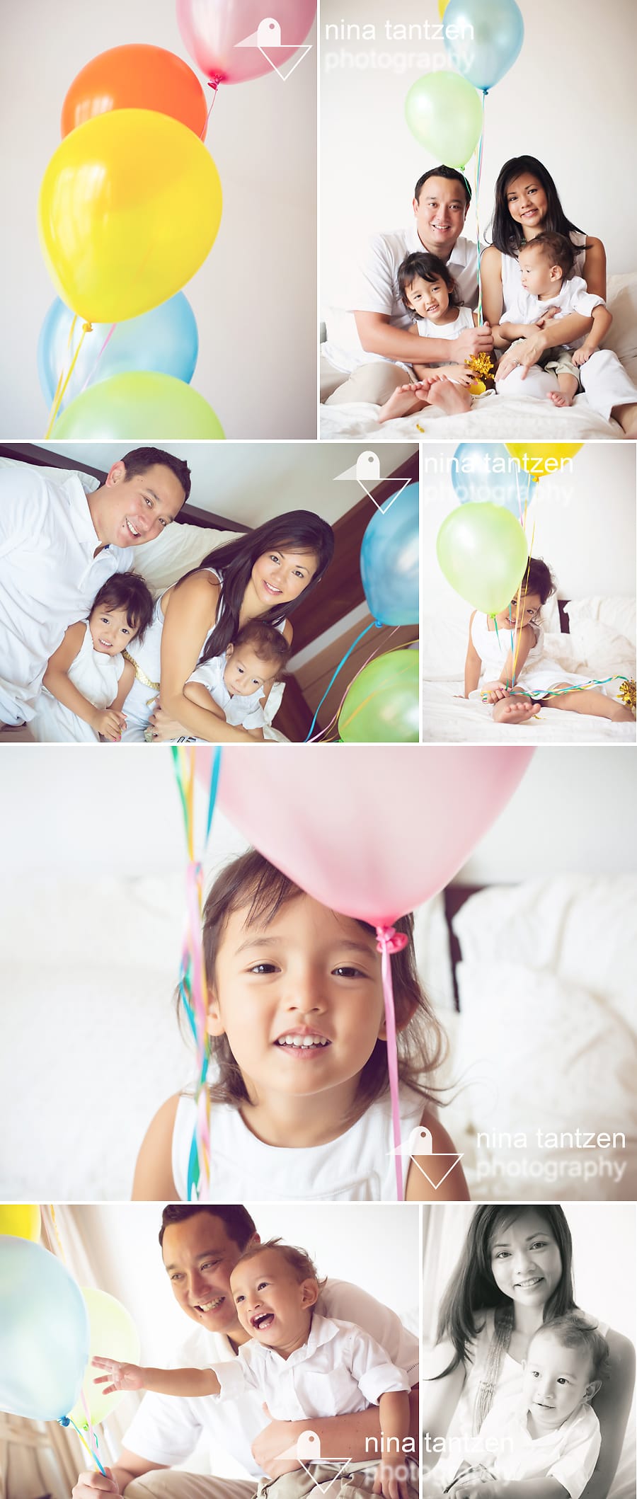 family photography with balloons in singapore