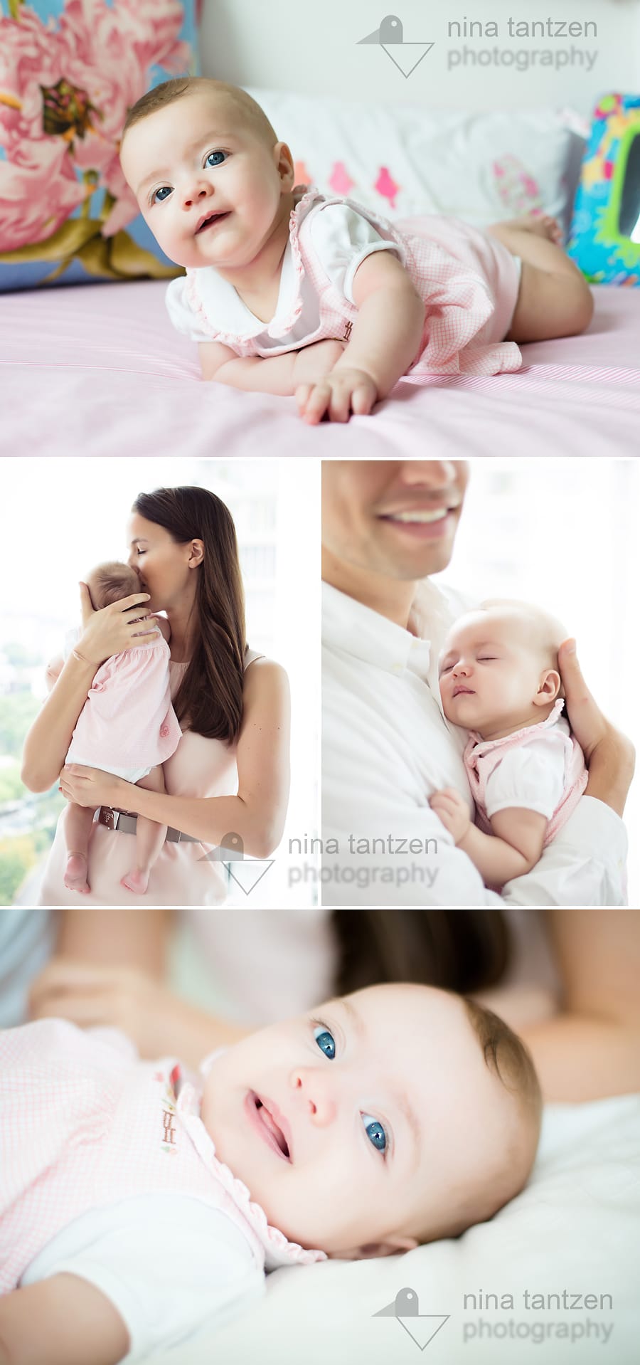 photographs of baby girl at 3 months in singapore