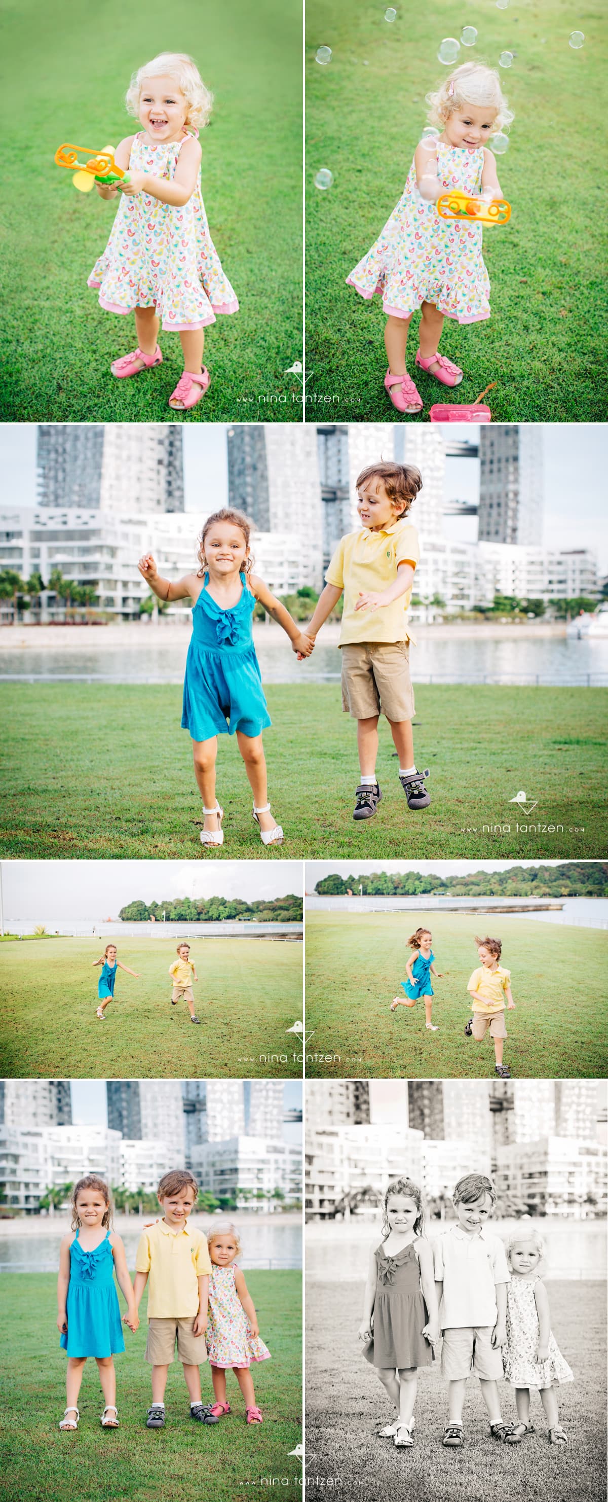 kids photographs in singapores keppel bay area